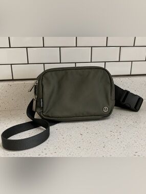 lululemon athletica Olive Green Crossbody Belt Bag